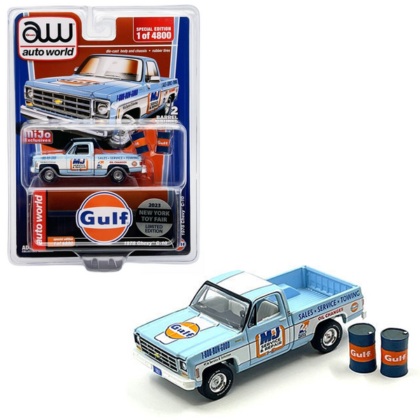 Auto World - 1978 Chevrolet C10 Gulf Oil *2023 New York Toy Fair Special*