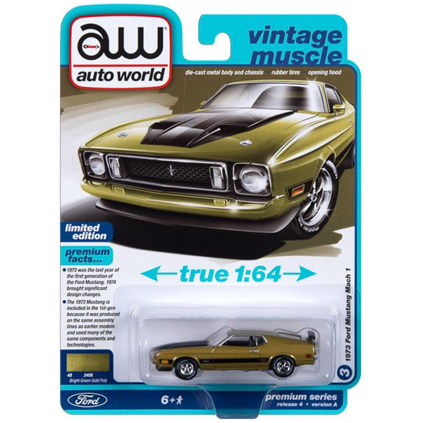 Auto World - 1973 Ford Mustang Mach 1 - 2023 Vintage Muscle Series