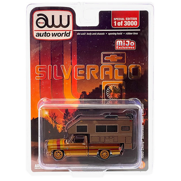 Auto World - 1983 Chevrolet Silverado w/ Camper *MiJo Exclusive*