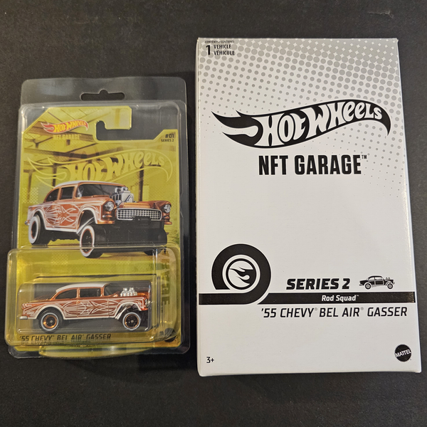 Hot Wheels - '55 Chevy Bel Air Gasser - 2022 NFT Garage Series 2 *NFTH*