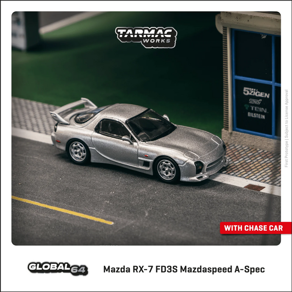 Tarmac Works - Mazda RX-7 (FD3S) Mazdaspeed A-Spec - Global64 Series *Sealed, Possibility of a Chase*