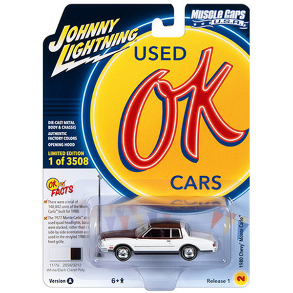 Johnny Lightning - 1980 Chevy Monte Carlo - 2023 OK Used Cars Series