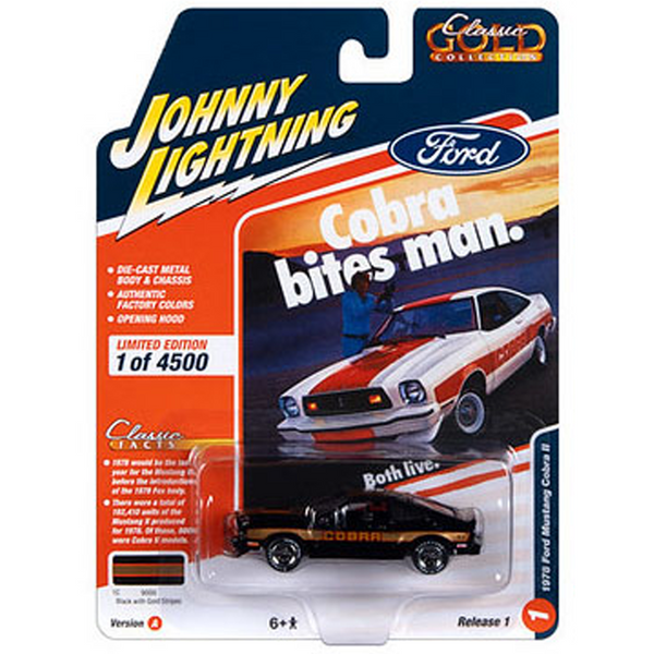 Johnny Lightning - 1978 Ford Mustang Cobra II - 2023 Classic Gold Collection Series