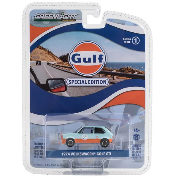 Greenlight - 1974 Volkswagen Golf GTI - 2023 Gulf Oil Special Edition Series 1