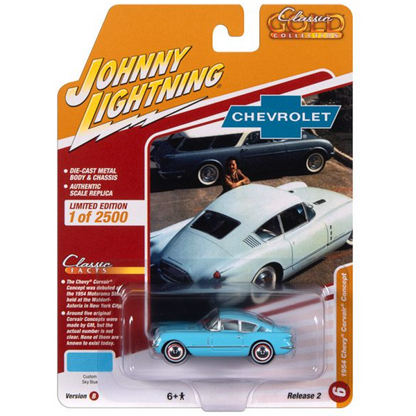 Johnny Lightning - 1954 Chevy Corvair Concept - 2023 Classic Gold Collection Series