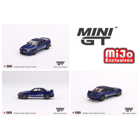 Mini GT - Nissan Skyline GT-R Top Secret VR32 - Metallic Blue