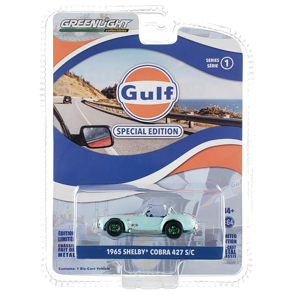 Greenlight - 1965 Shelby Cobra 427 S/C - 2023 Gulf Oil Special Edition Series 1 *Chase*