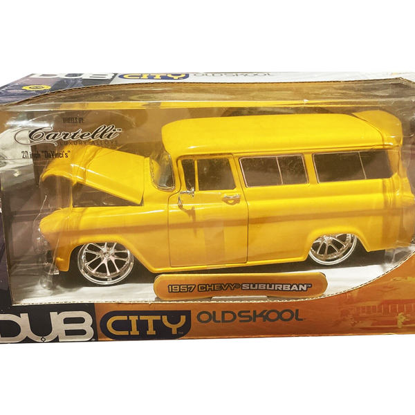 Jada Toys - 1957 Chevy Suburban - 2002 Dub City Old Skool Series *1/24 Scale*