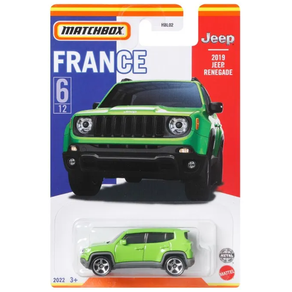 Matchbox - 2019 Jeep Renegade - 2022 France Collection Serie