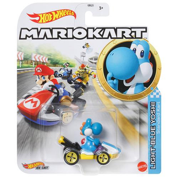 Hot Wheels - Light-Blue Yoshi - Mario Kart Series