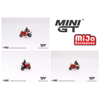 Mini GT - Ducati Panigale V4 S w/ Ducati Girl Figure *Pre-Order*