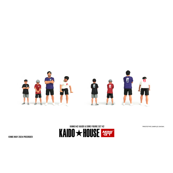 Kaido House x Mini GT - Figurine Set of 4 Kaido & Sons V2 *Pre-Order*