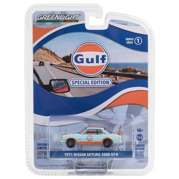 Greenlight - 1971 Nissan Skyline 2000 GT-R - 2023 Gulf Oil Special Edition Series 1