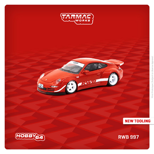 Tarmac Works - Porsche 911 (997) RWB Philadelphia - Hobby64 Series *Pre-Order*