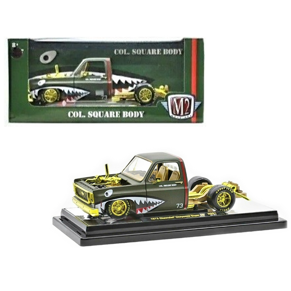 M2 Machines - 1973 Chevrolet Cheyenne Super 10 Squarebody Custom Bedless *1:24 Scale - Chase*