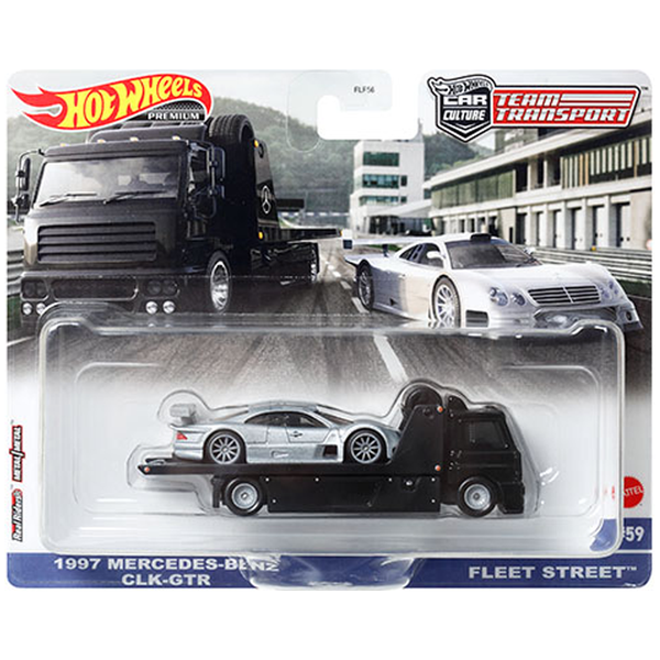 Hot Wheels - 1997 Mercedes-Benz CLK-GTR & Fleet Street - 2023 Team Transport Series *Pre-Order*