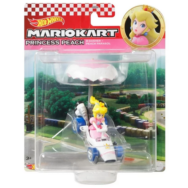 Hot Wheels - Princess Peach (B-Dasher + Parasol) - Mario Kart Series