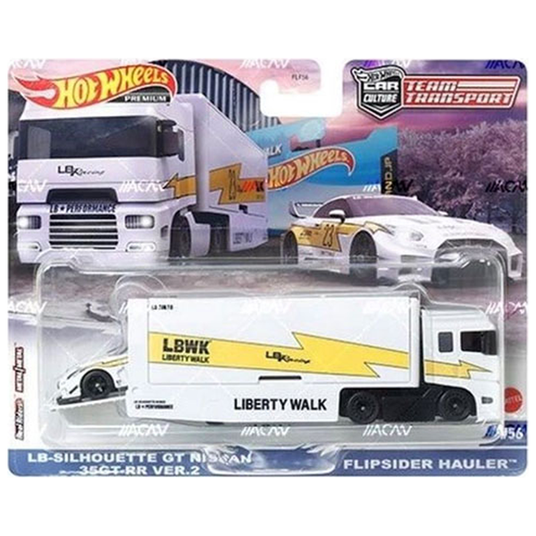 Hot Wheels - LB-Silhouette WORKS GT Nissan 35GT-RR Ver.2 & Flipsider Hauler - 2023 Team Transport Series *Pre-Order*
