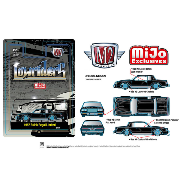 M2 Machines - 1987 Buick Regal Limited - 2024 Lowriders Series *Pre-Order*