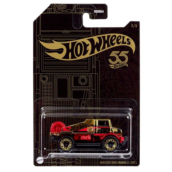 Hot Wheels - Mercedez-Benz Unimog U 1300L - 2023 Pearl & Chrome Series (Mix B) *Chase*