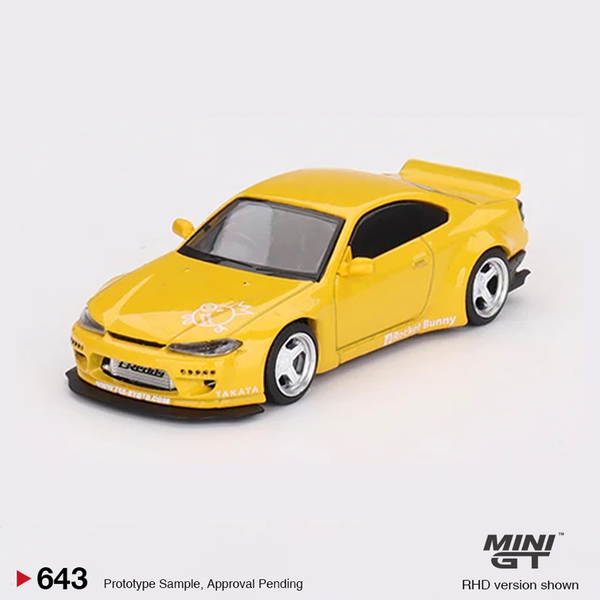 Mini GT - Nissan Silvia (S15) Rocket Bunny - Bronze Yellow *Pre-Order*