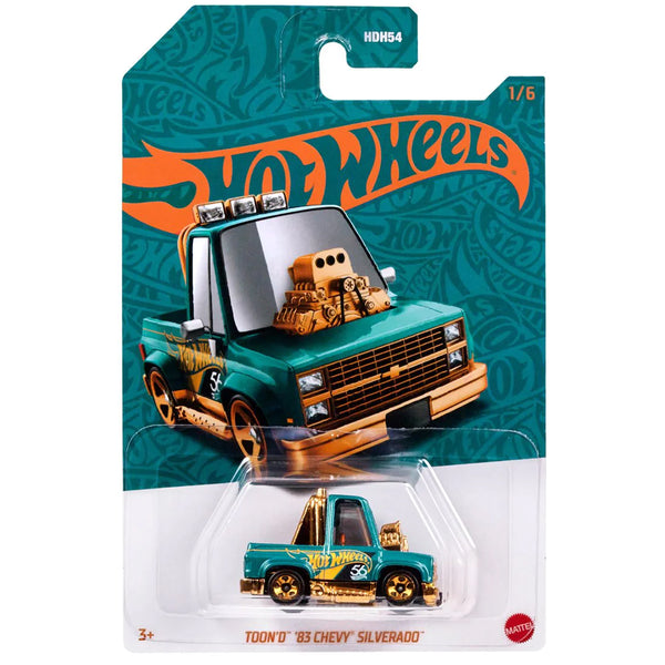 Hot Wheels - Toon'd '83 Chevy Silverado - 2024 56th Anniversary Pearl & Chrome Series