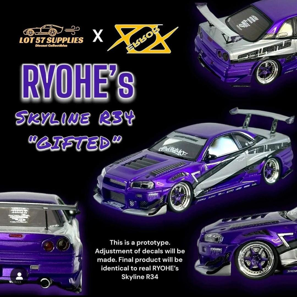 Error 404 - Ryohe's Nissan Skyline R34 "Gifted" - LOT 57 Exclusive *Pre-Order*