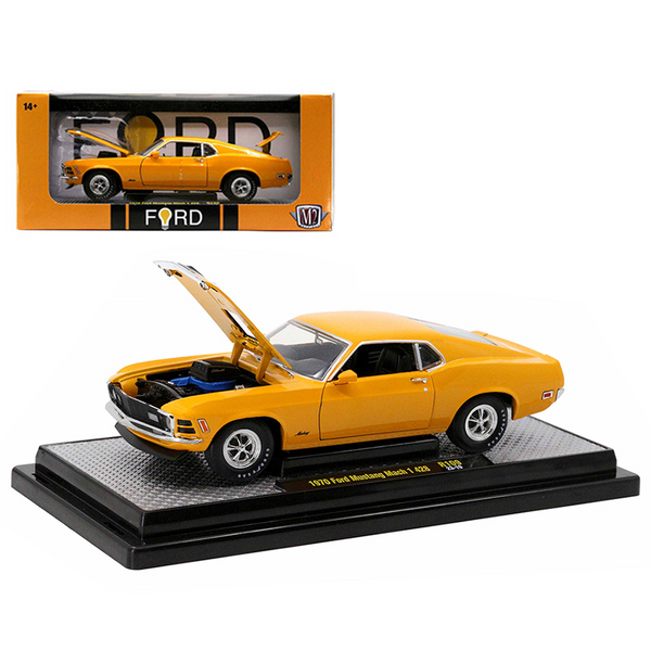 M2 Machines - 1970 Ford Mustang Mach 1 428 - Orange - 2023 *1:24 Scale*