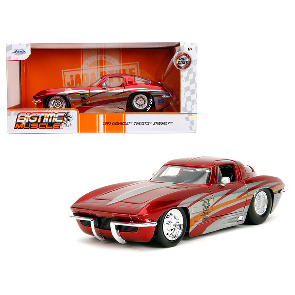 Jada Toys - 1963 Chevrolet Corvette Stingray – Red - 2023 Bigtime Muscle Series *1/24 Scale*