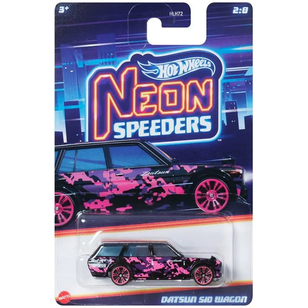 Hot Wheels - Datsun 510 Wagon - 2024 Neon Speeders Series