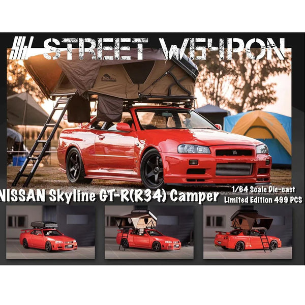 Street Warrior - Nissan Skyline GT-R R34 Camper - Red