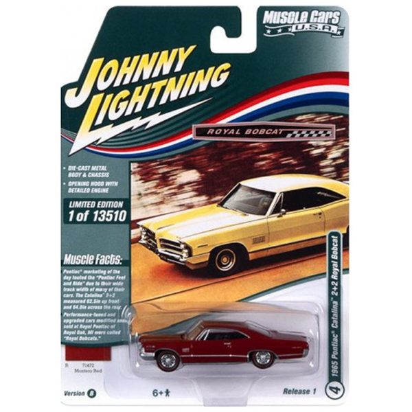 Johnny Lightning - 1965 Pontiac Catalina 2+2 Royal Bobcat - 2022 Muscle Cars U.S.A. Series