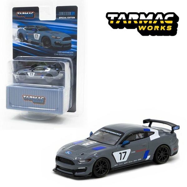 Tarmac Works - Ford Mustang GT4 SEMA 2016 Presentation (Grey) - Global64 Series *Special Edition*