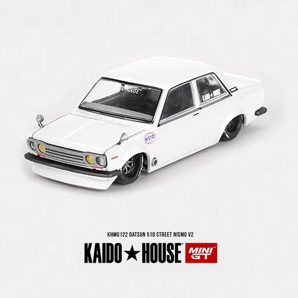 Kaido House x Mini GT - Datsun 510 Street Nismo V2 - White *Sealed, Possibility of a Chase - Pre-Order*