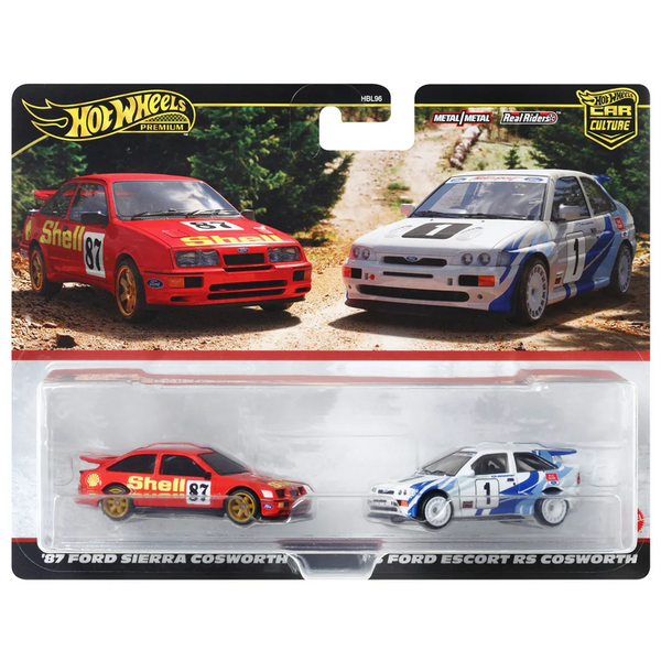 Hot Wheels - '87 Ford Sierra Cosworth & '93 Ford Escort RS Cosworth - 2023 Car Culture 2-Pack