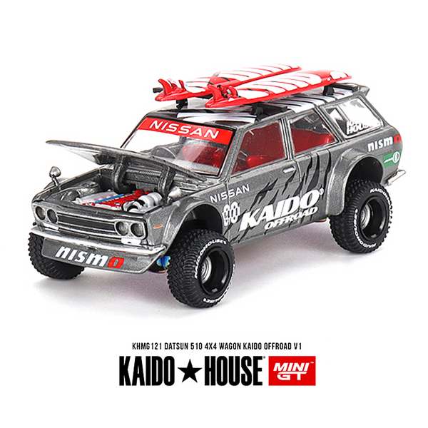 Kaido House x Mini GT - Datsun 510 Wagon 4x4 - Kaido Offroad V1 *Sealed, Possibility of a Chase - Pre-Order*