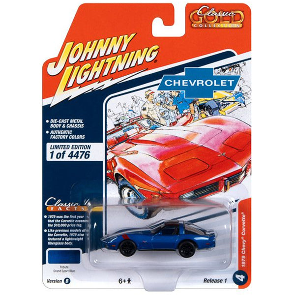 Johnny Lightning - 1979 Chevy Corvette - 2023 Classic Gold Collection Series