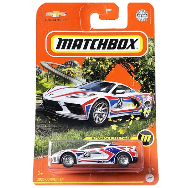 Matchbox -  2020 Corvette C8 - 2021 *Super Chase* w/ Free Plastic Protector