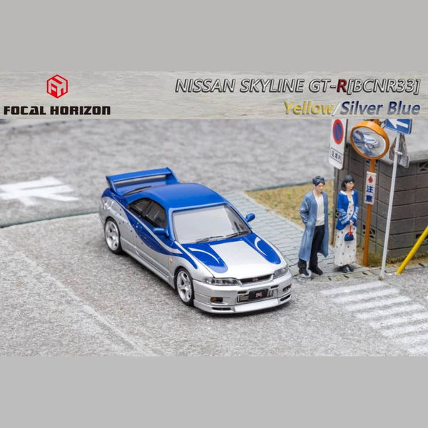 Focal Horizon - Nissan Skyline GT-R (R33) "Fast & Furious" - Silver & Blue *Pre-Order*