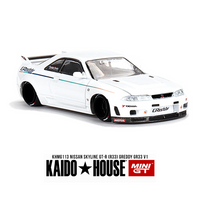 Kaido House x Mini GT - Nissan Skyline GT-R (R33) Greddy GR33 V1 *Sealed, Possibility of a Chase - Pre-Order*