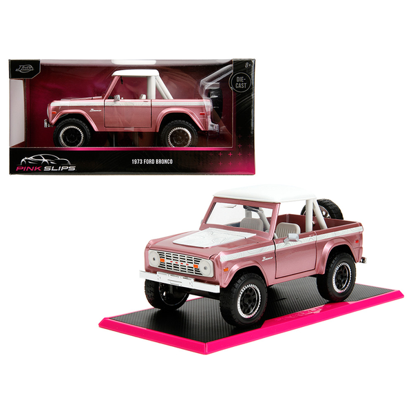 Jada Toys - 1973 Ford Bronco - Pink - 2023 Pink Slips Series *1/24 Scale*