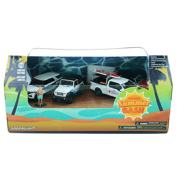 Greenlight - Florida Summer Bash Multi-Car Diorama - 2021 *Chase*