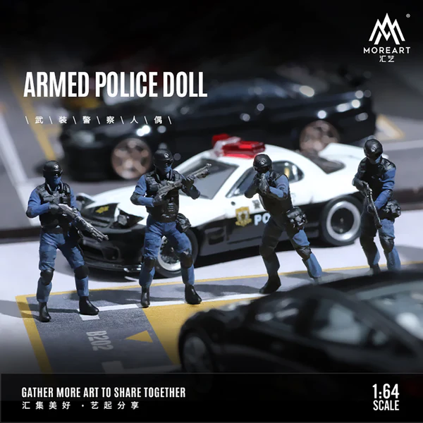 MoreArt - Armed Police Resin Doll Set