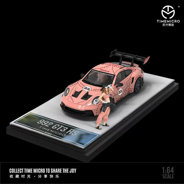 Time Micro - Porsche 911 (992) GT3 RS "Pink Pig" w/ Figure