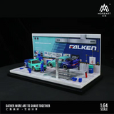 MoreArt - Automobile Repair Workshop Diorama "Falken"