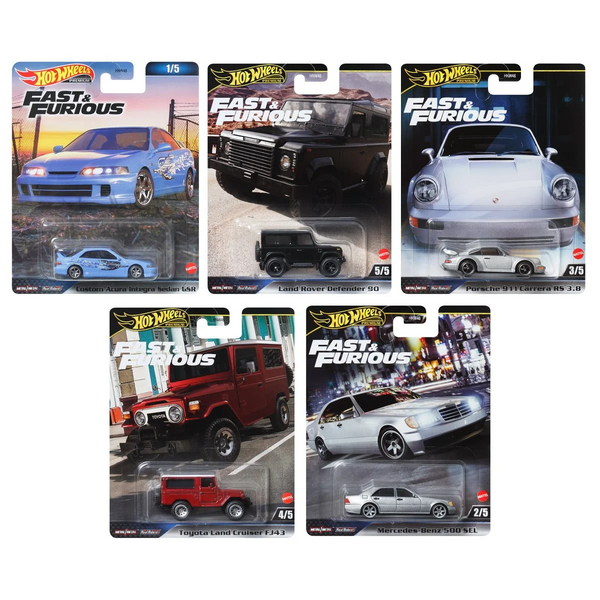 Hot Wheels - 2024 Fast & Furious Series 5-Car Set (Mix 3) *Pre-Order*