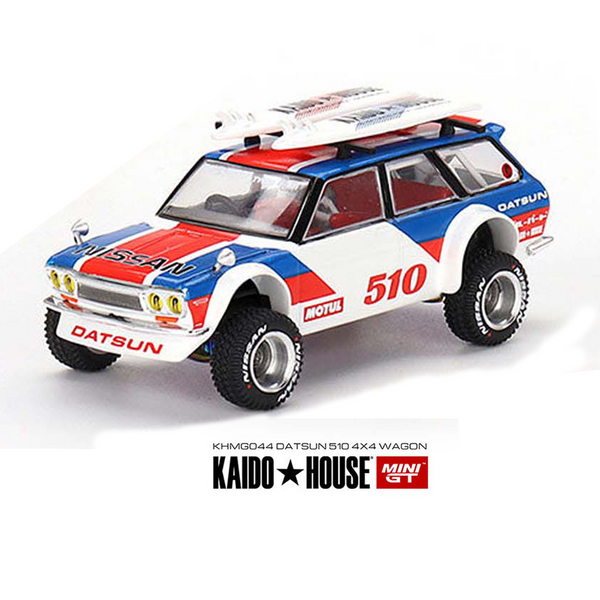 Kaido House x Mini GT - Datsun KAIDO 510 Wagon 4x4 Kaido GT Surf Safari RS *Sealed, Possibility of a Chase*