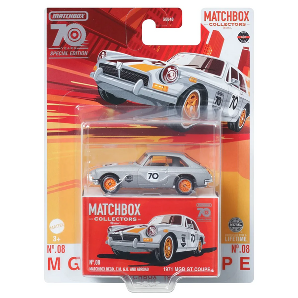 Matchbox - 1971 MGB GT Coupe - 2023 70th Anniversary Series