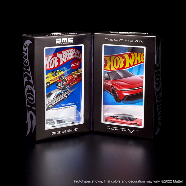 Hot Wheels x DeLorean - DMC-12 & Alpha5 Collector Set - 2023 *Red Line Club Exclusive*