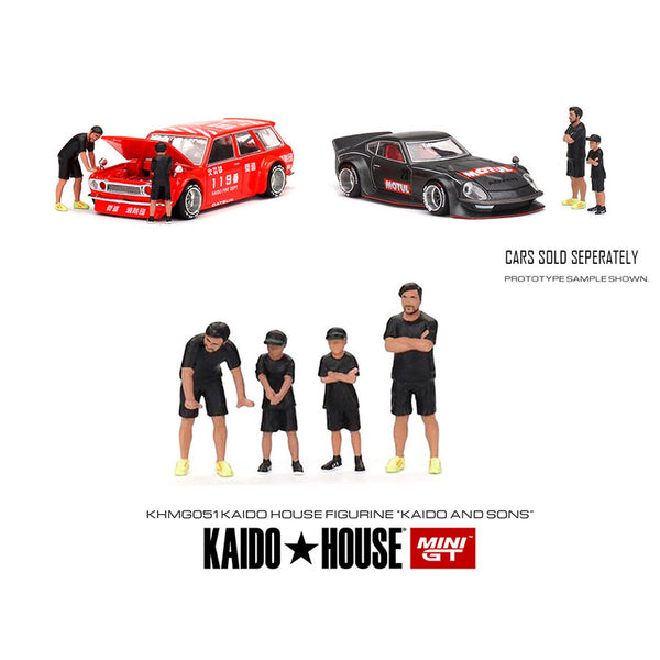 Kaido House x Mini GT - Figurine Set of 4 Kaido & Sons *Limited Edition*